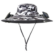 Twin Fan Solar Rechargeable Electric Fan Sun-shade Sun Protection Hat