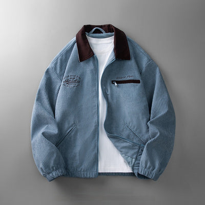 Corduroy Jacket Men's Solid Color Jacket Casual Top