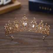 Rhinestone Dark Crown Halloween Dress-up Baroque Accessories
